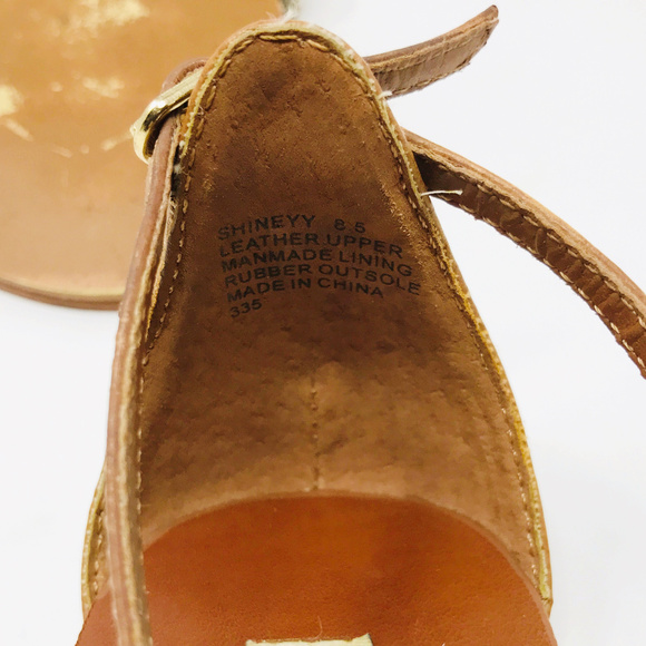 Steve Madden Rhinestone Shineyy Sandals Cognac - Picture 6 of 7